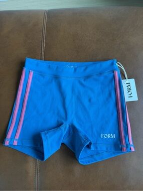 FORM Mini Shorts with Pink Stripe